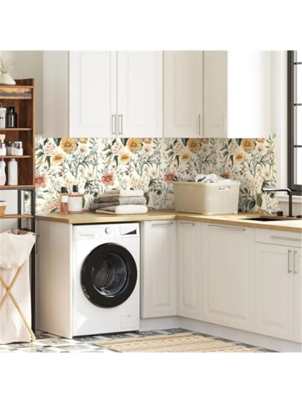 Floral Peel And Stick Wallpaper Vintage Vinyl Contact Paper Waterproof 16x118
